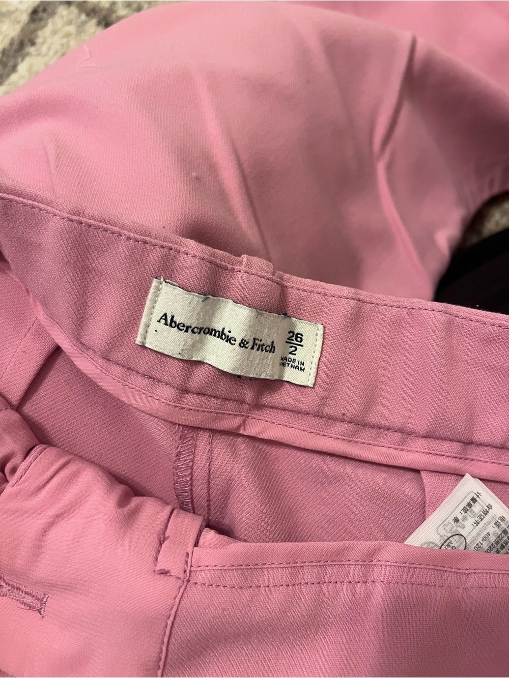 A&F Sloane pants
High-Waist Pink Tailored Wide-Leg Pants - Picture 2 of 2